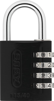 Combination lock 145/40 black B/EFSPP