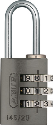 Combination lock 145/20 titanium B/DFNLI