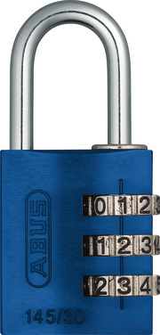 Combination lock 145/30 blue