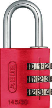 Combination lock 145/30 red