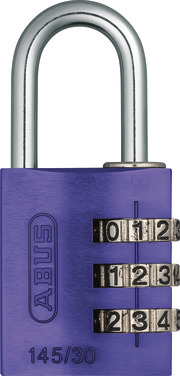 Candado de combinación 145/30 púrpura