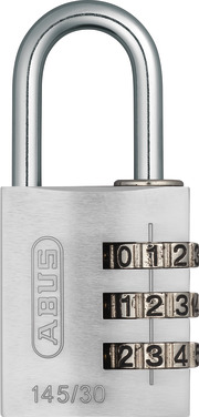 Combination Lock 145/30 silver