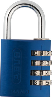 Combination lock 145/40 blue