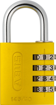 Combination lock 145/40 yellow