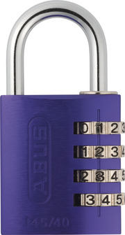 Combination lock 145/40 purple