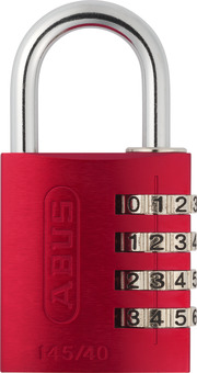 Combination lock 145/40 red