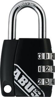 Combination lock 155/30 black B/DFNLIESPP